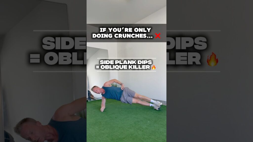 【Live Lean TV】Side Plank Dips For Obliques (Core Workout Tip) - MetaFit ...